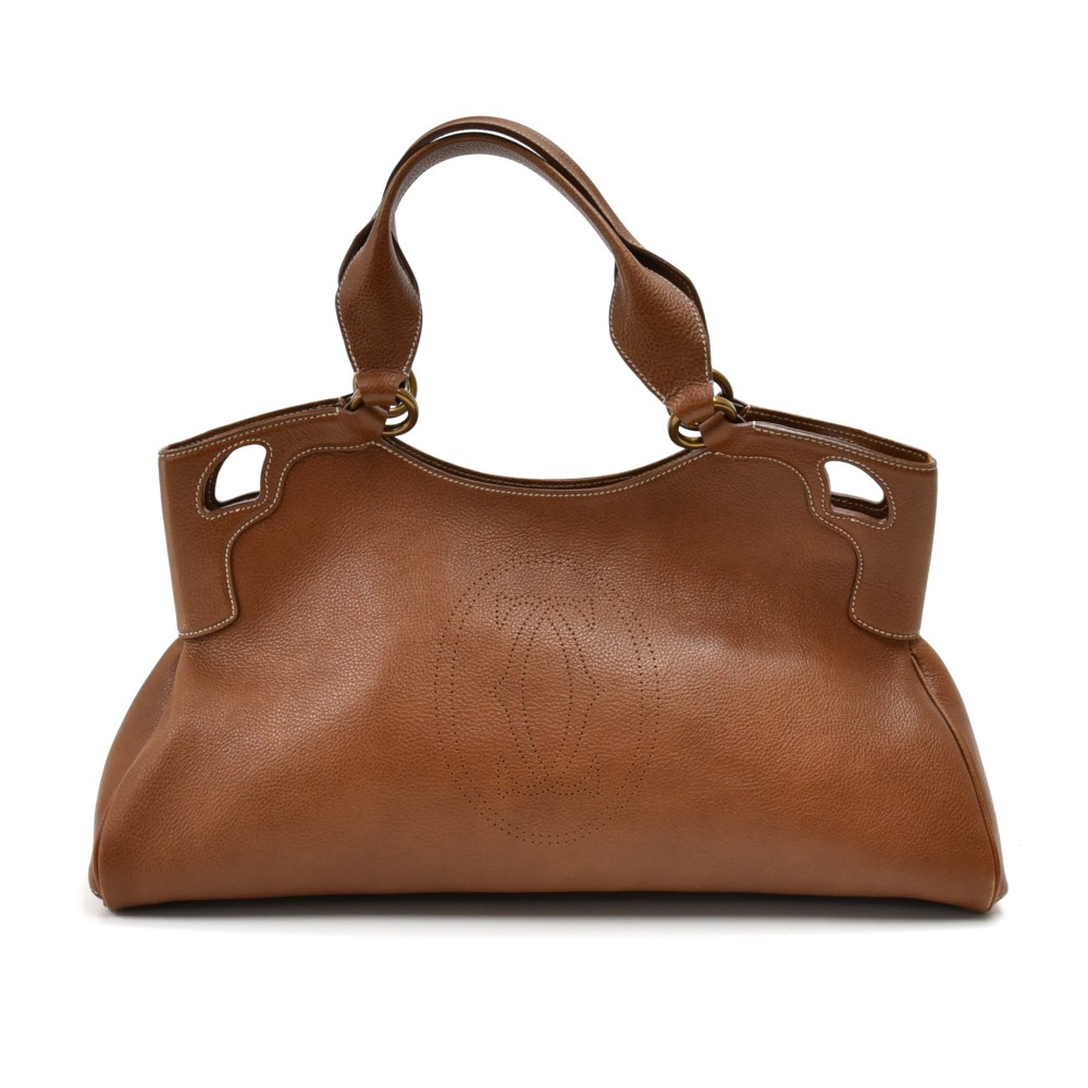 Cartier Cartier Marcello de Cartier Brown Calfskin Leather Shoulder ...