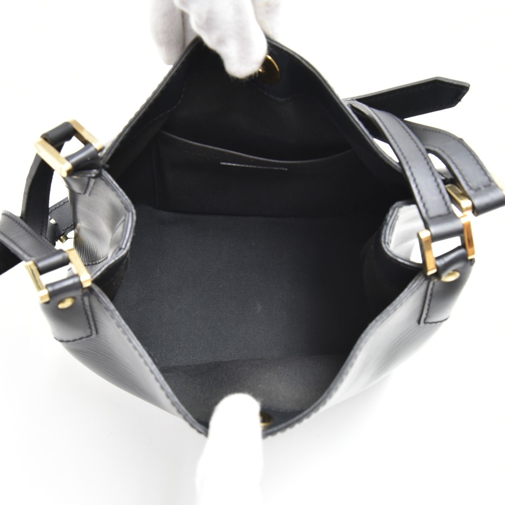 Louis Vuitton Mandara Hobo Noir 870732 Black Epi Leather Shoulder Bag, Louis Vuitton