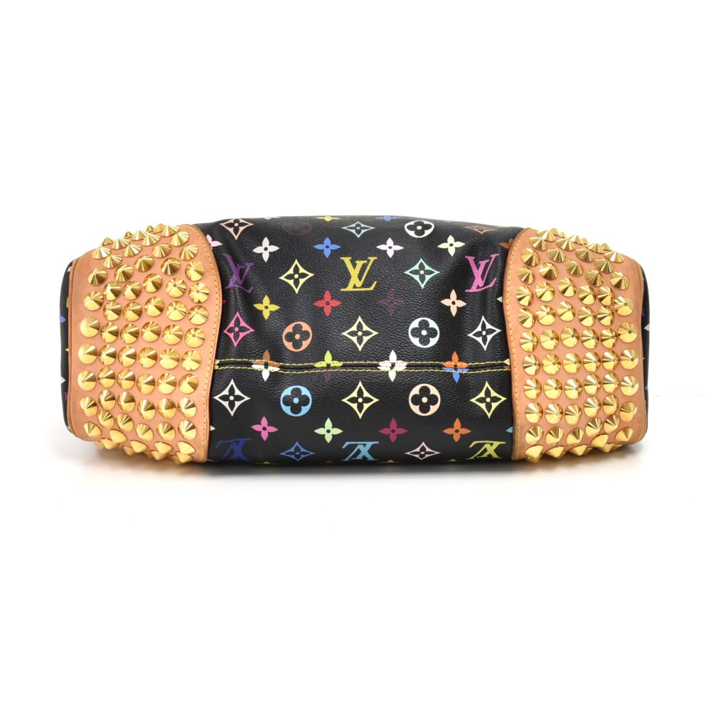 Louis Vuitton Chrissie Handbag Monogram Multicolor Black 481701