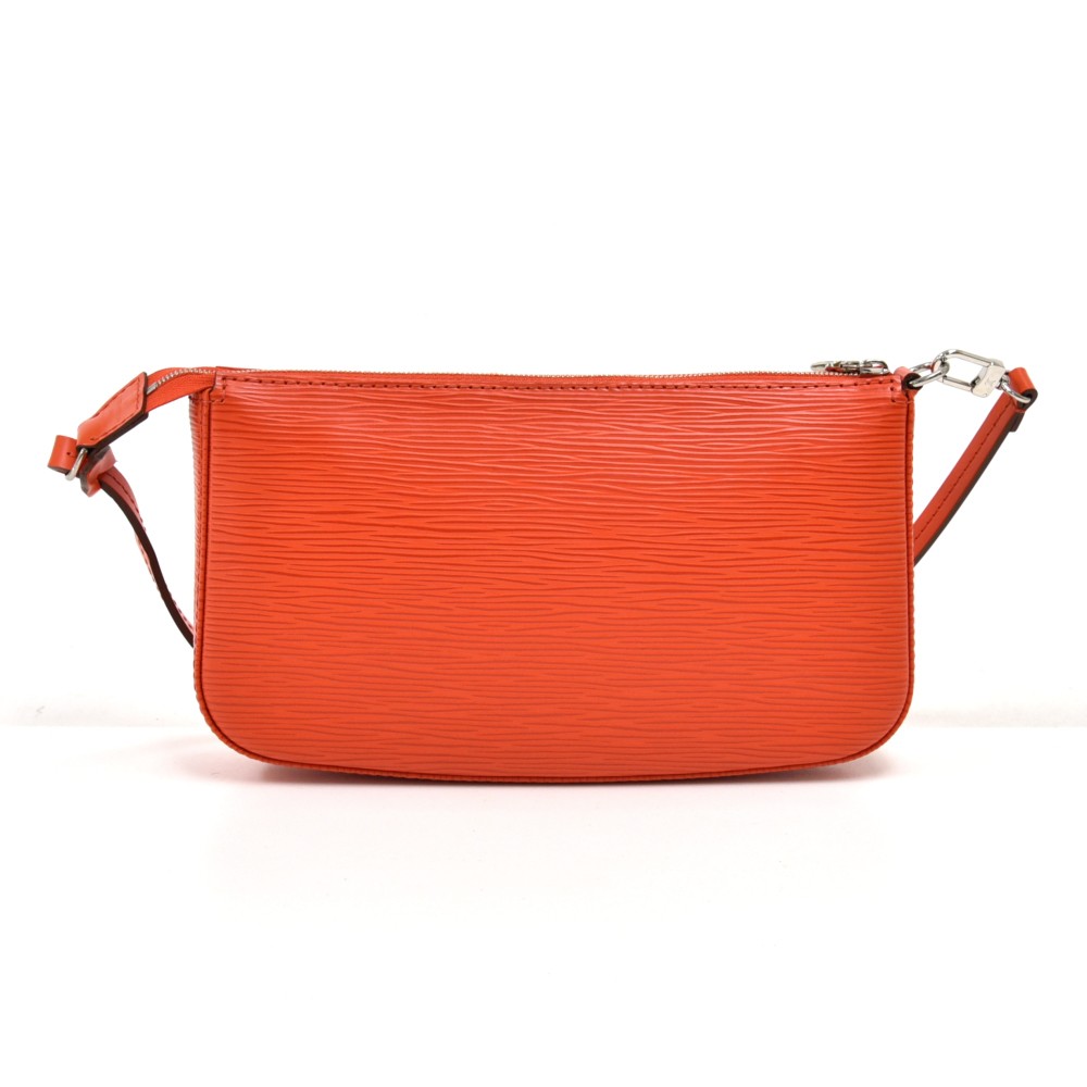 Louis Vuitton Piment Epi Leather Accessories Pochette NM Bag w/ Long  Shoulder Strap - Yoogi's Closet