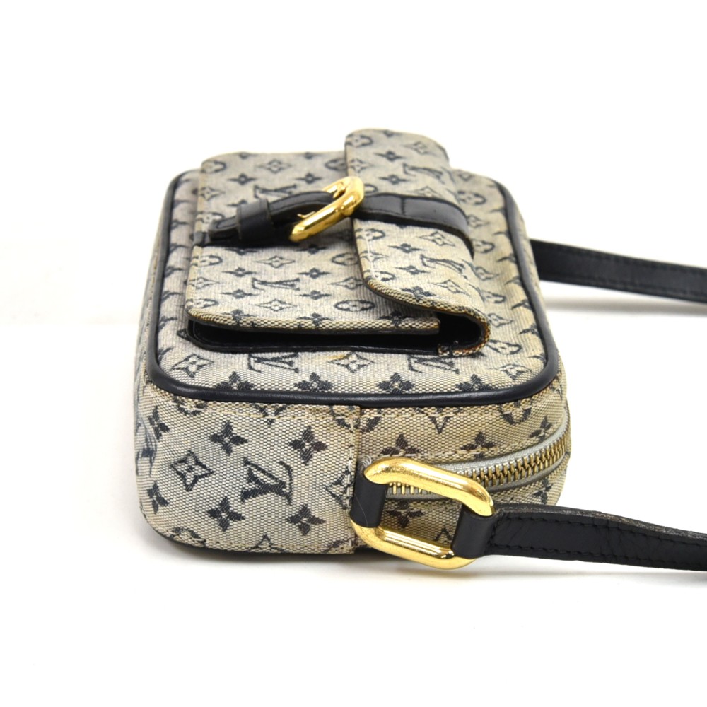 Louis Vuitton Grey x Navy Monogram Mini Lin Juliette mm Crossbody Bag 1l1224