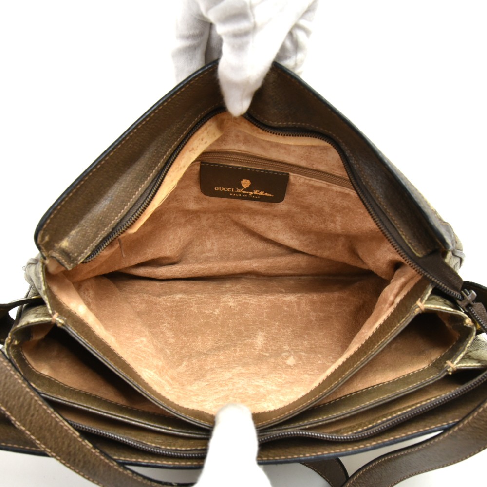 Vintage Gucci Beige Logo Shoulder Bag – Treasures of NYC