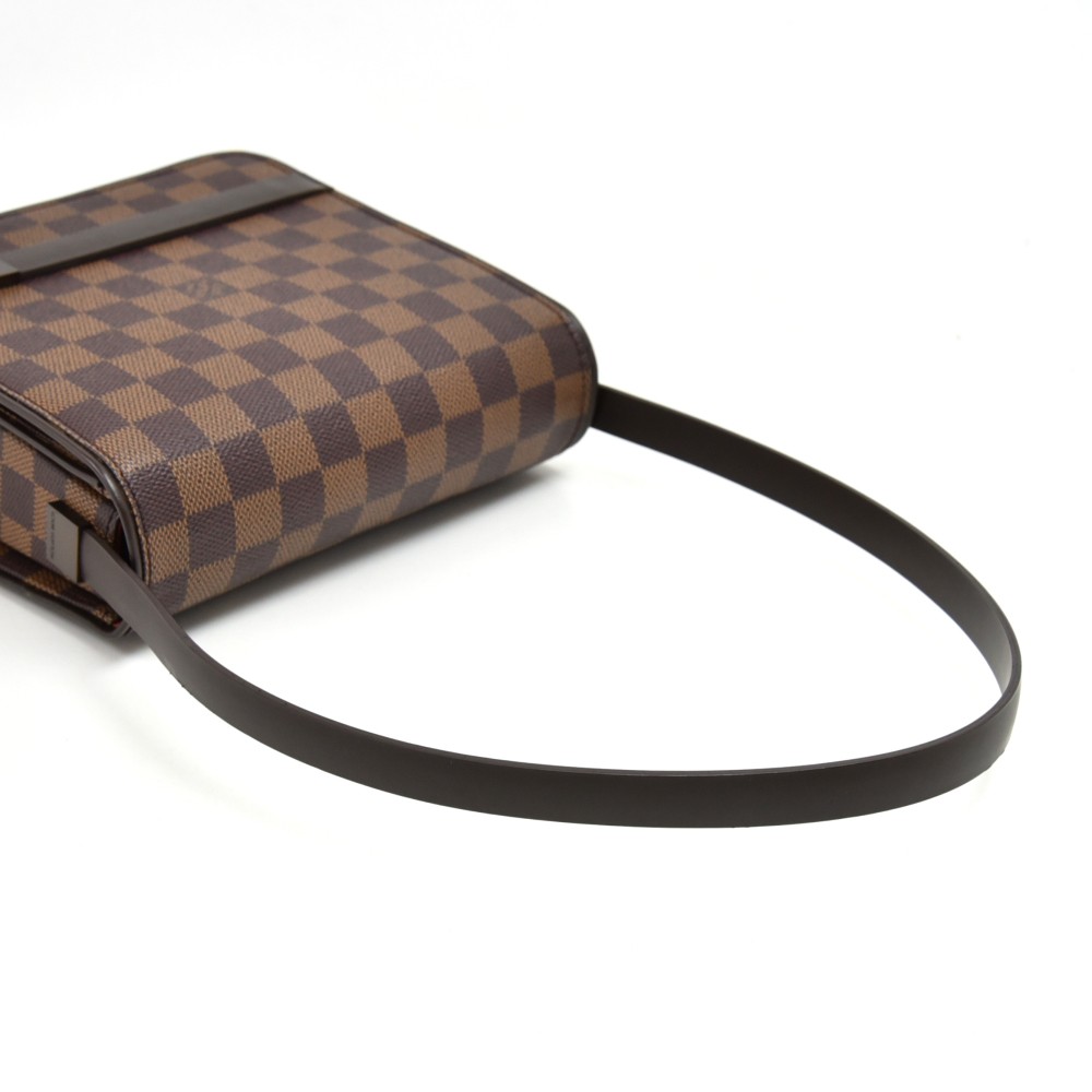 Louis Vuitton 2001 Pre-owned Mini Damier Ebene Tribeca Shoulder Bag - Brown