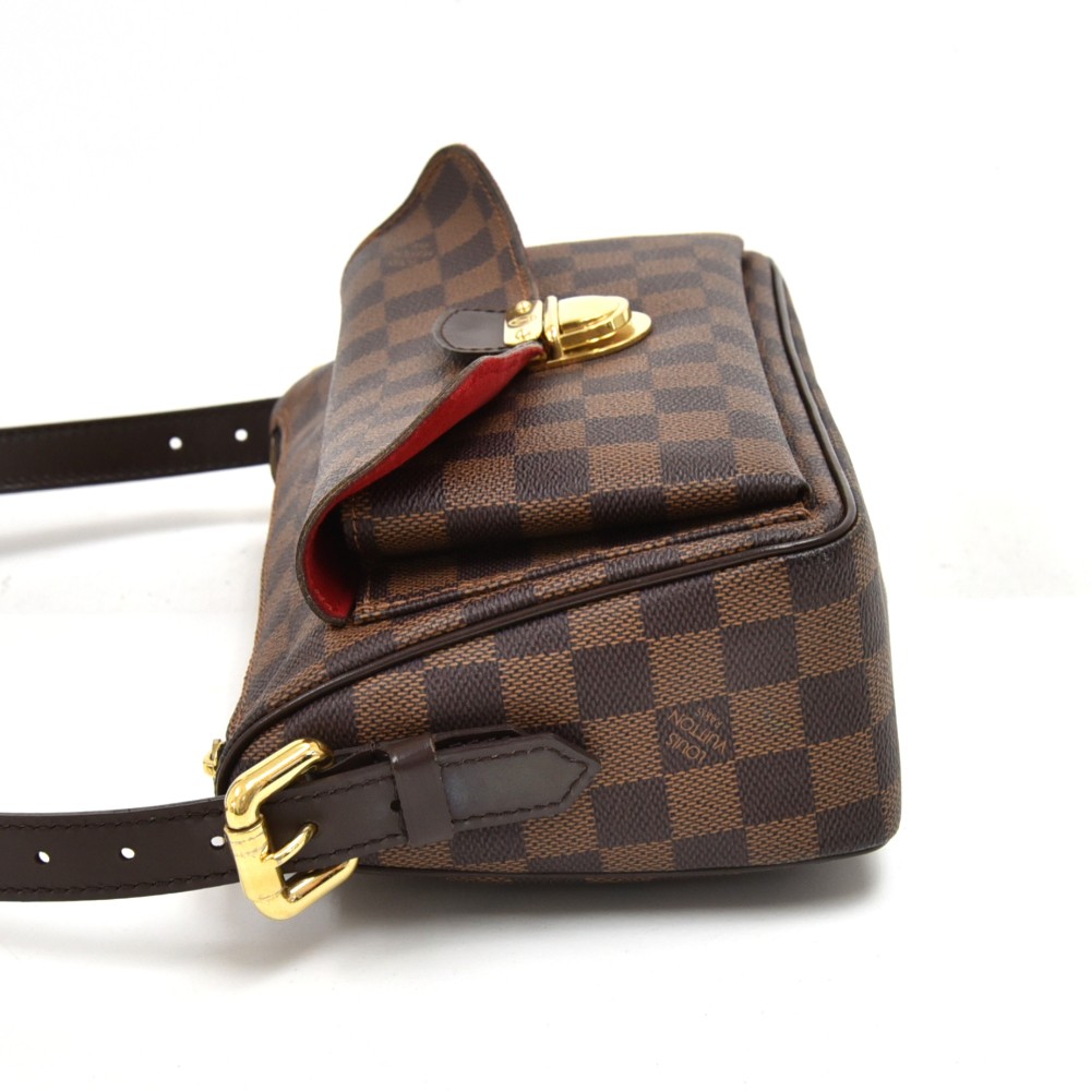 Authentic Louis Vuitton Damier Ravello GM Shoulder Cross Bag N60006 LV 1246G