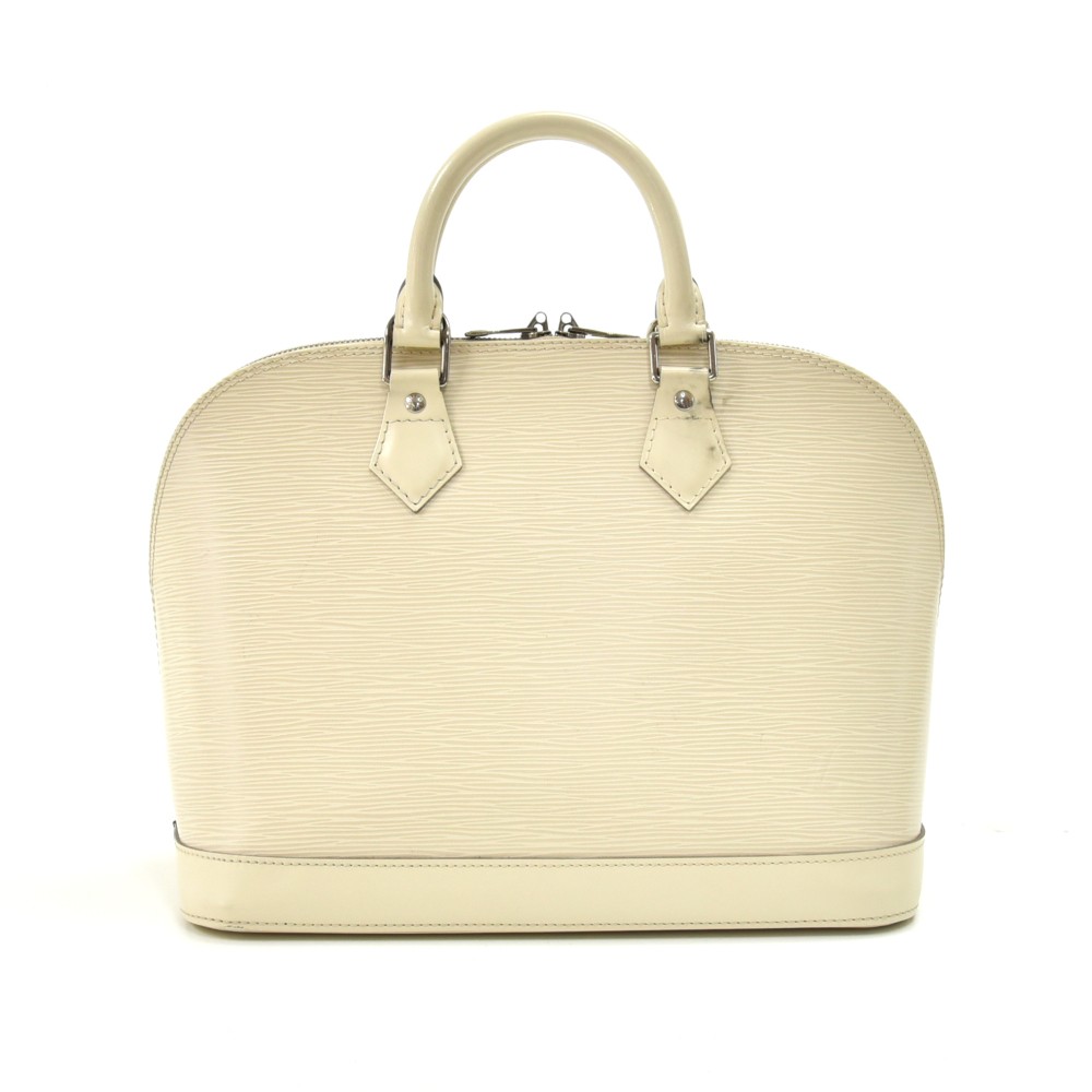 Leather handbag Louis Vuitton White in Leather - 30189001