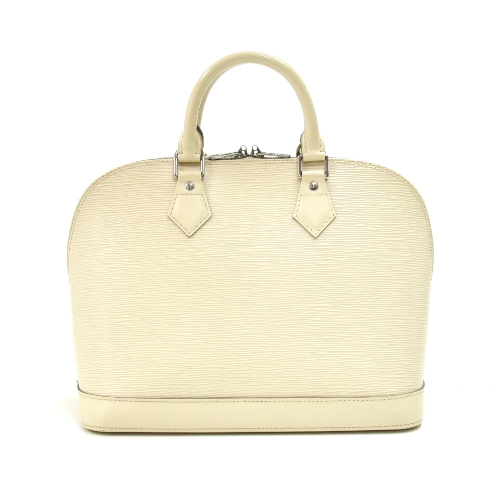 Alma leather crossbody bag Louis Vuitton White in Leather - 17464212
