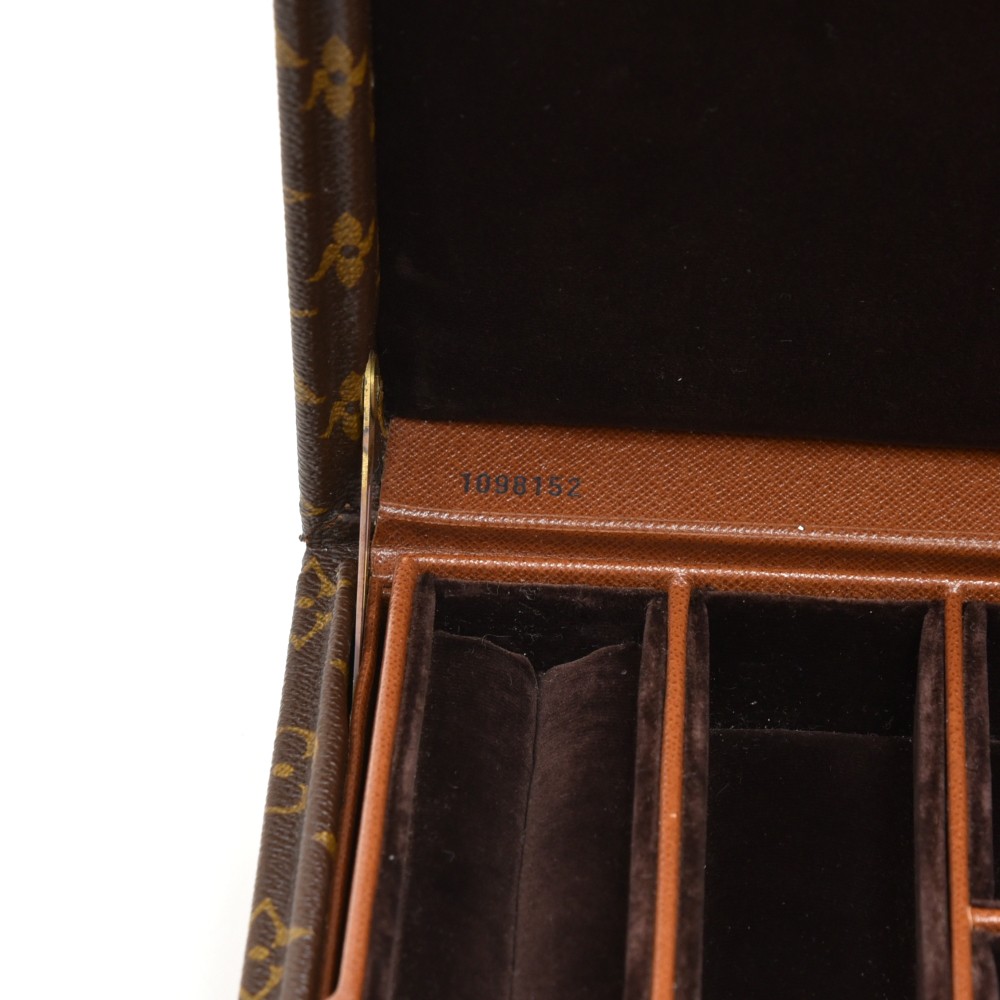 Louis Vuitton Monogram Boite Bijoux 34 Jewelry Case Hard Trunk