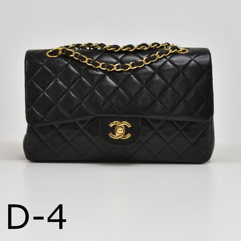 Chanel D-4 Chanel 2.55 Classic 10 Double Flap Black Quilted