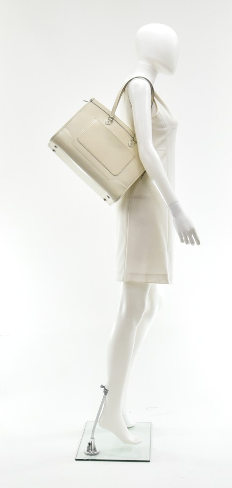 Louis Vuitton Louis Vuitton Madeleine GM White Epi Leather Shoulder