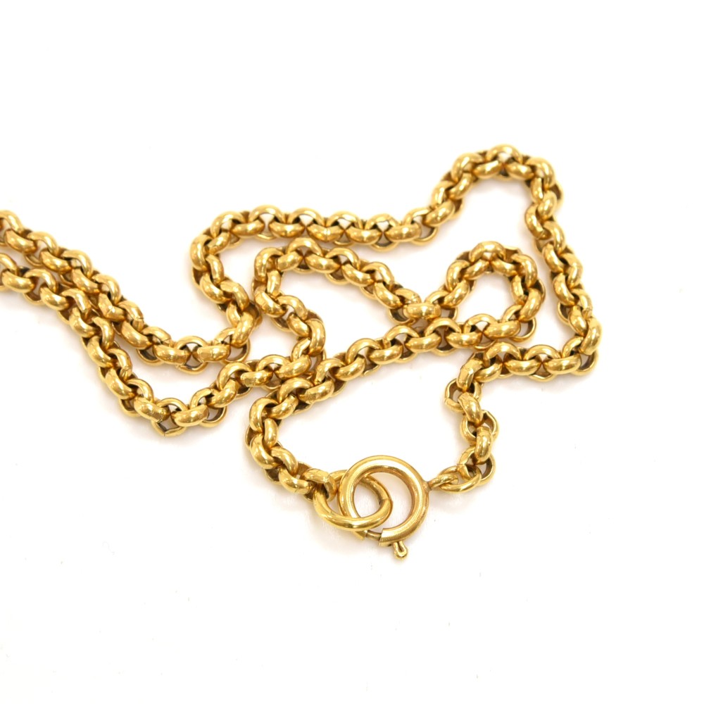 Chanel 95P Jumbo CC Logo Clover Chain Necklace