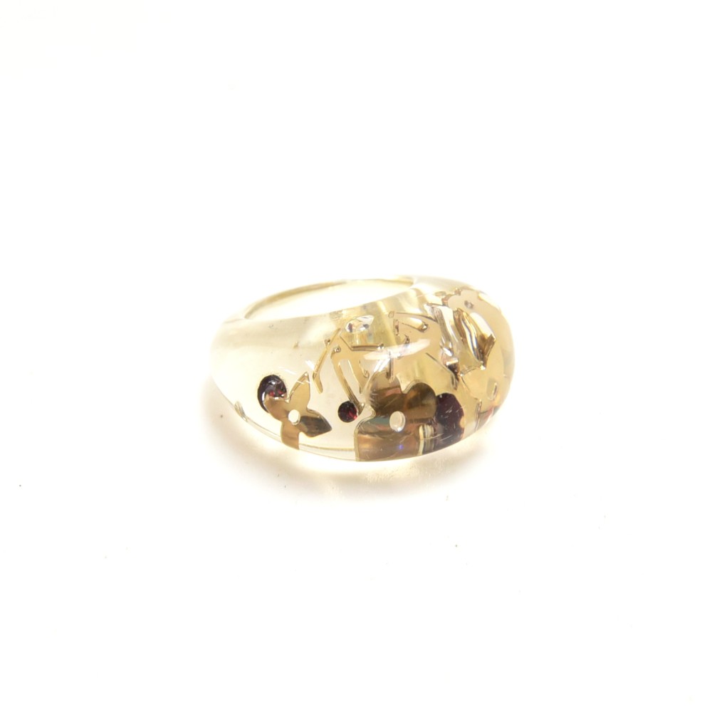 LV Inclusion Resin Ring 6.5 (Authentic)