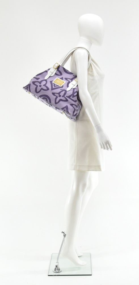 LOUIS VUITTON Tote Bag M95680 Tai Sienne PM canvas purple purple