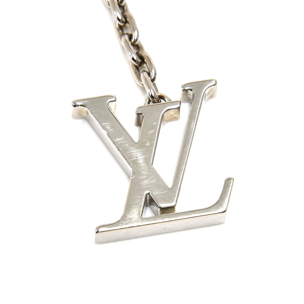 Louis Vuitton Key Holder LV Initials Silver in Polished Silver