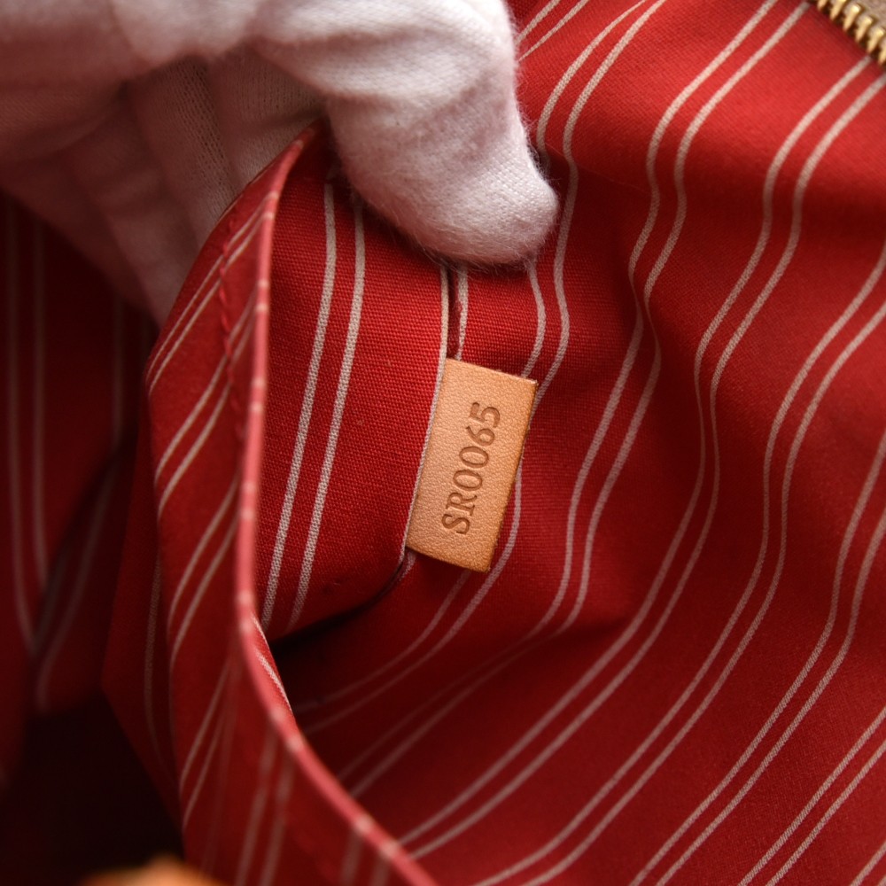 Louis Vuitton Antigua Cabas MM M40034 Red Cloth ref.870644 - Joli Closet