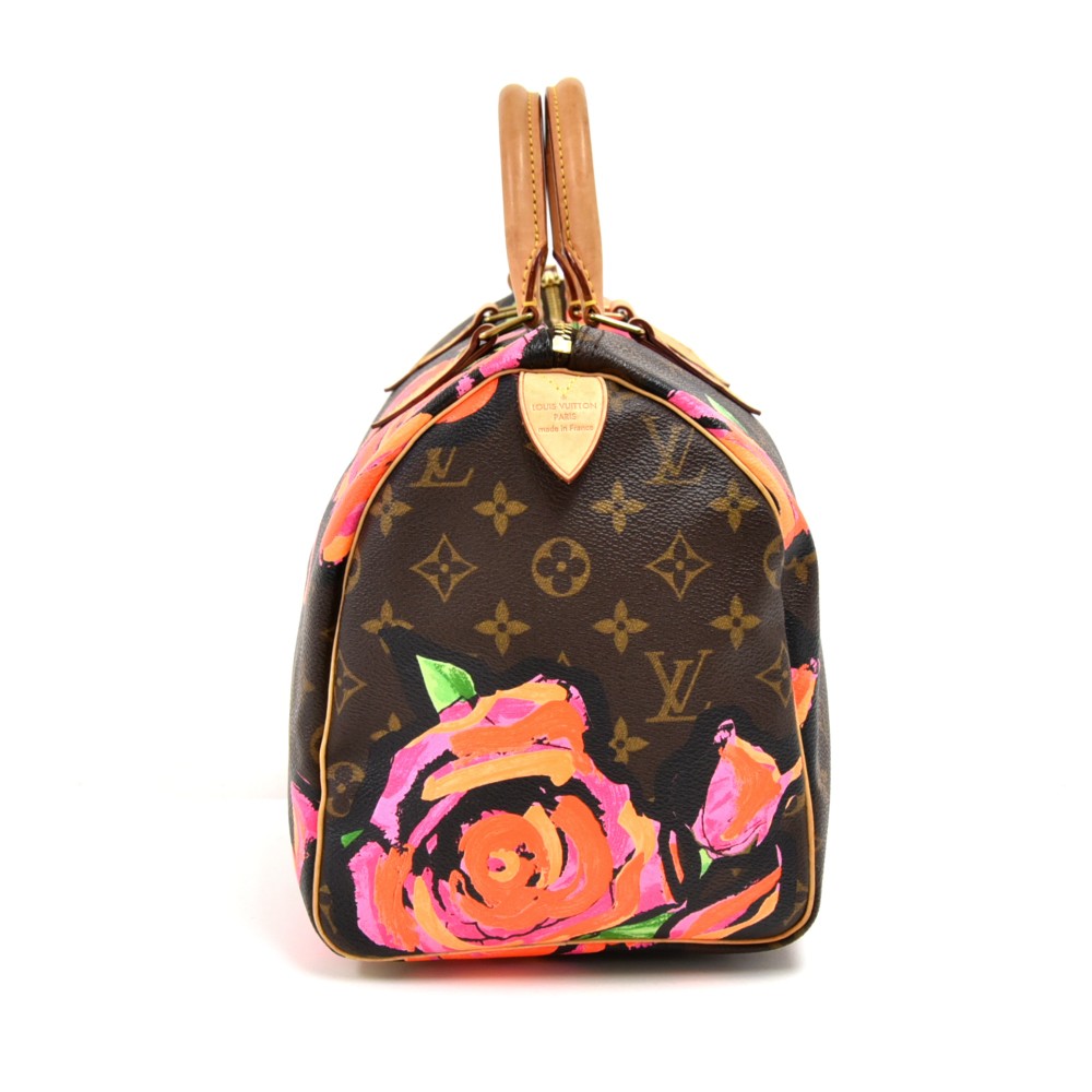 Louis Vuitton Stephen Sprouse Graffiti Roses Speedy 30 Bag Flower Leather  ref.307792 - Joli Closet