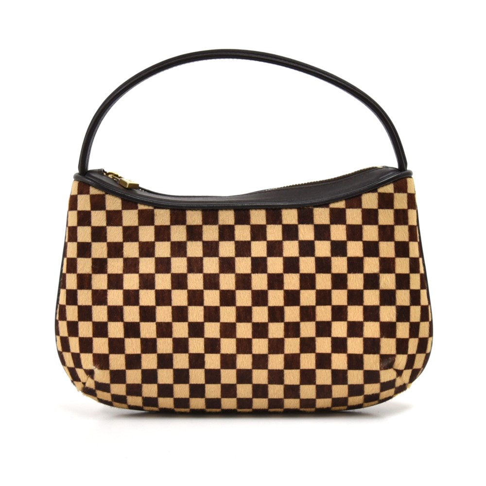 Louis Vuitton Tricolor Leather, Calf Hair and Printed Fabric Size 37