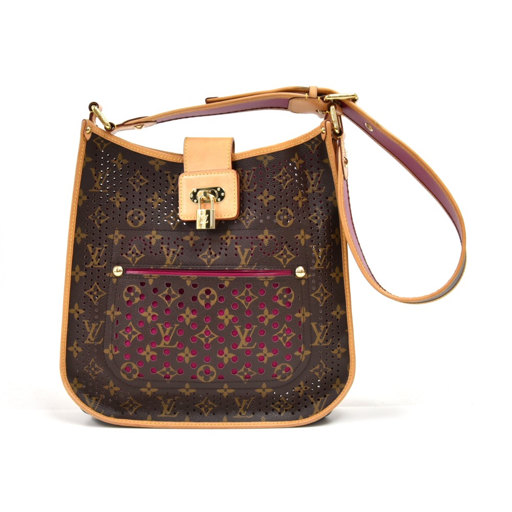 Louis Vuitton Limited Edition Fuchsia Perforated Monogram Musette