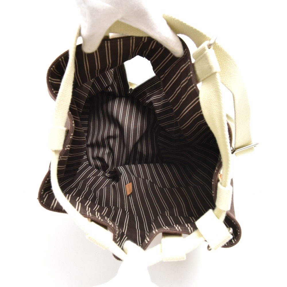 Louis+Vuitton+Randonnee+Bucket+%26+Drawstring+Bag+PM+Brown+Canvas for sale  online