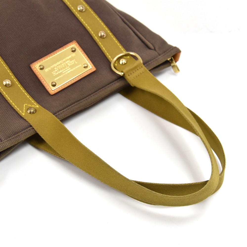 Louis Vuitton Bag Sack Lava Khaki Gold Antigua M40072 Canvas