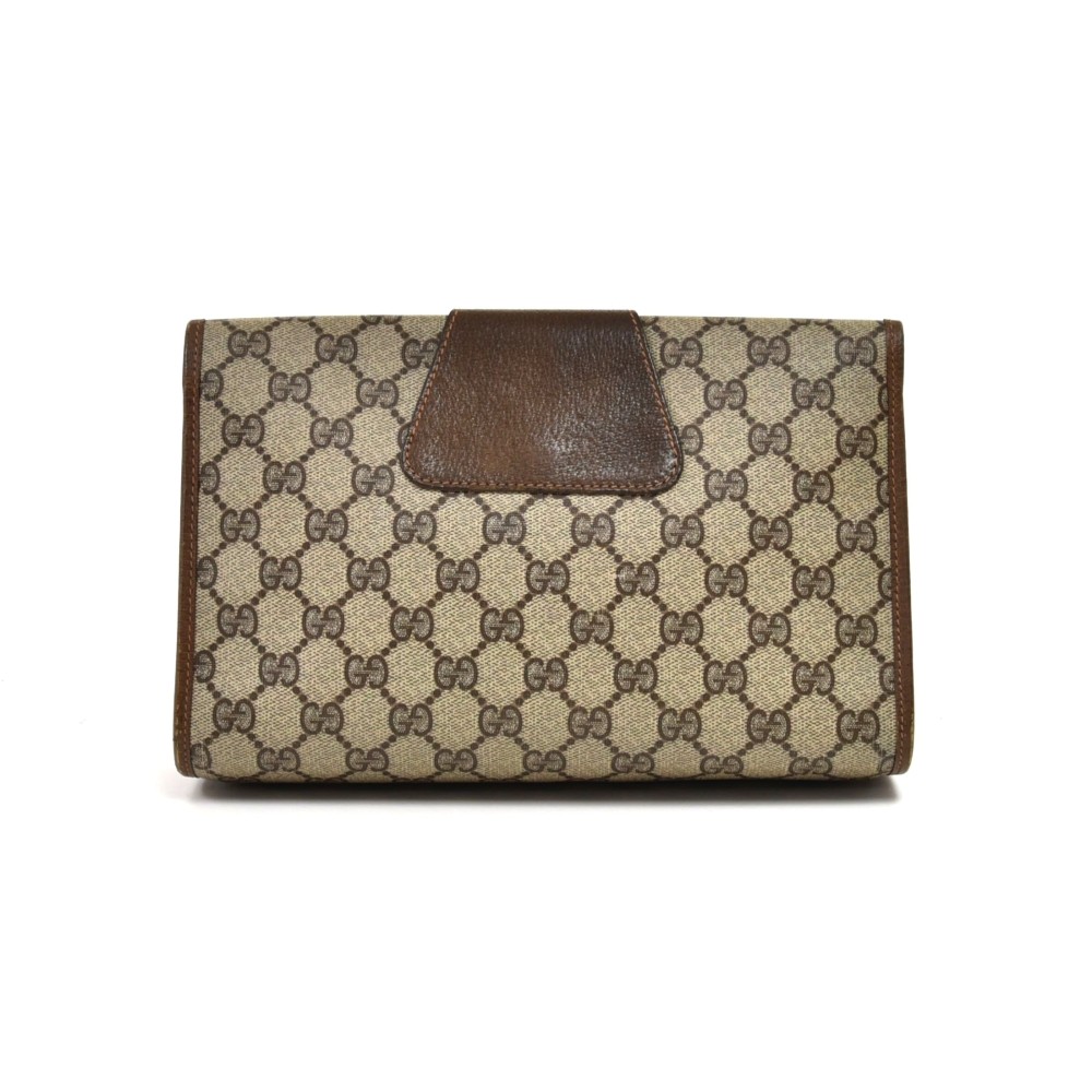Gucci Authentic Vintage Wallet/Clutch Leather Snap Closure