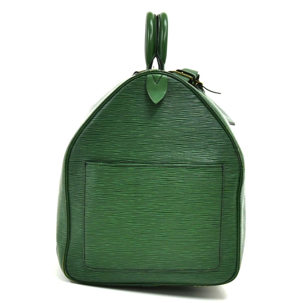 Louis Vuitton Green Epi Leather Borneo Keepall 55 Duffle Bag
