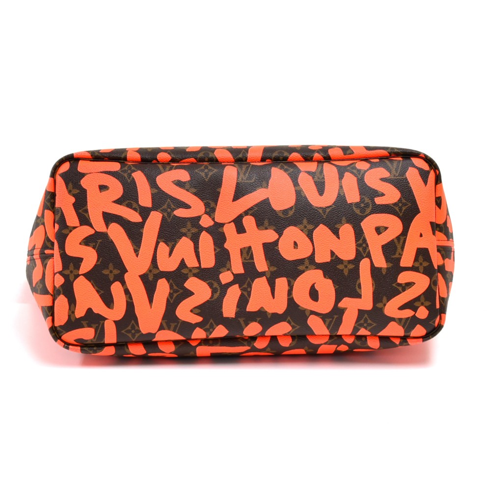 Louis Vuitton Monogram Canvas Neon Orange Graffiti Stephen Sprouse