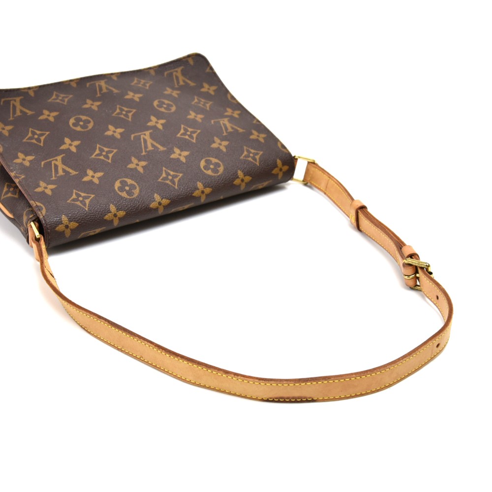 Louis Vuitton, Bags, Lv Monogram Canvas Leather Musette Tango Bag 5x15x8