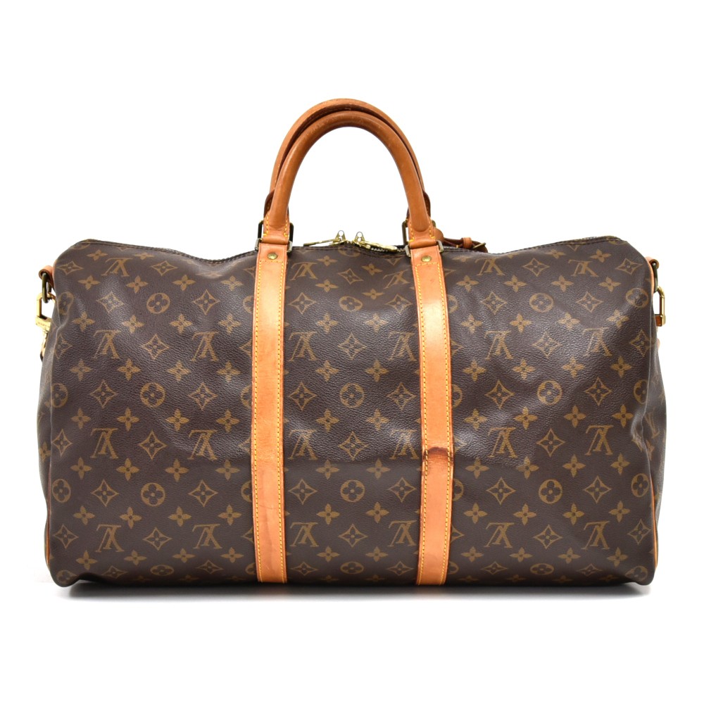 Louis Vuitton Keepall 50 Monogram Bag vintage + shoulder strap