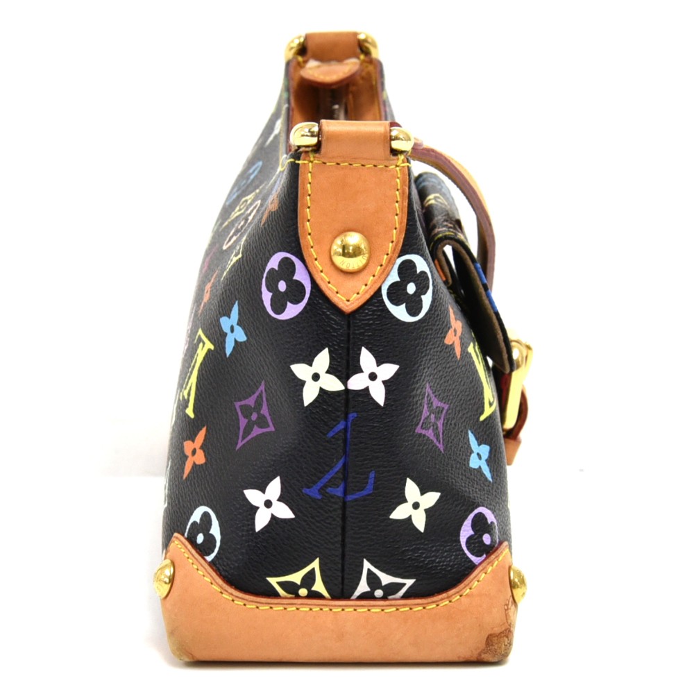 Auth LOUIS VUITTON Eliza M40099 Noir Monogram Multicolore Shoulder Bag