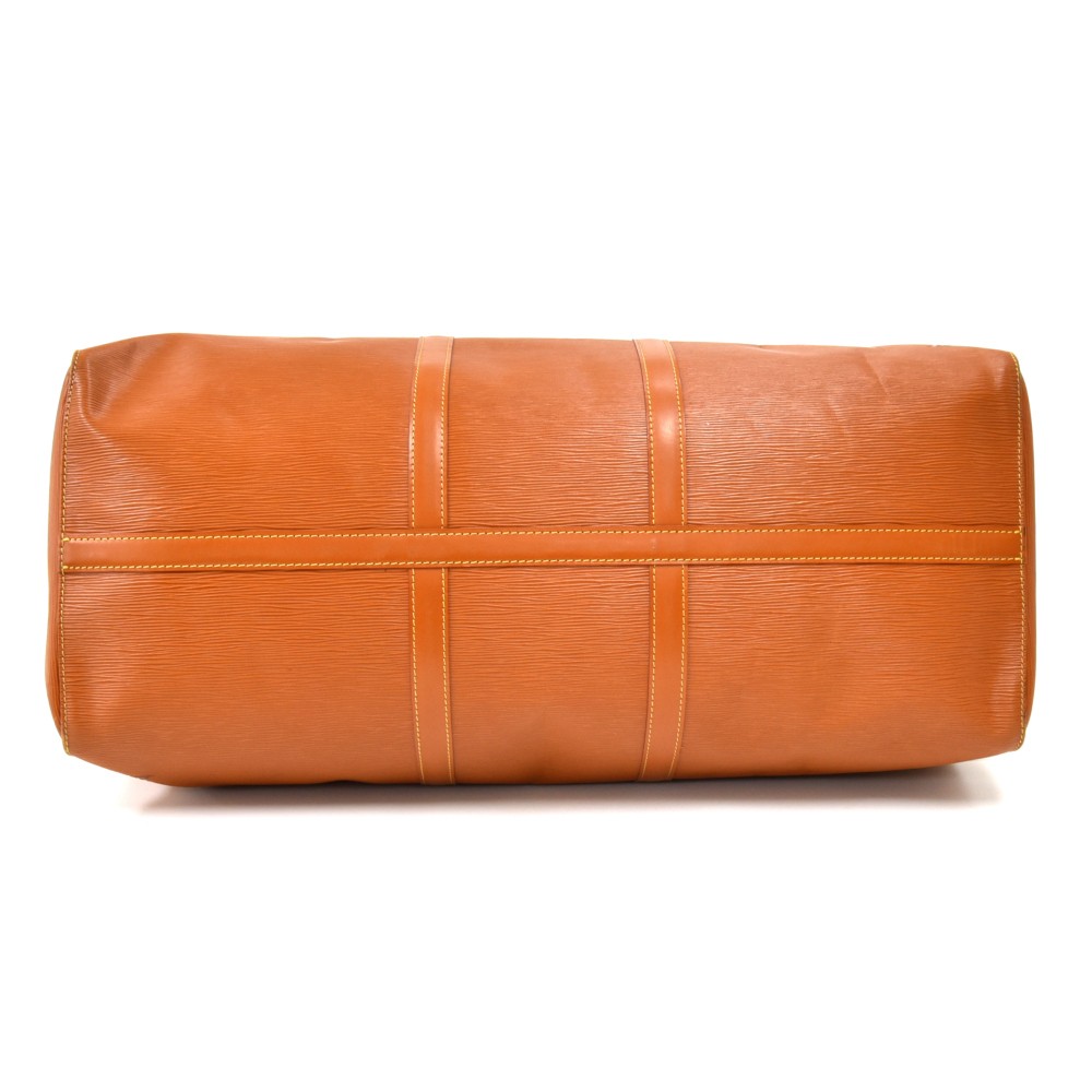 Louis Vuitton, Bags, Louis Vuitton Rare Cipango Brown Gold Epi Leather  Keep All 55 Duffle Bag