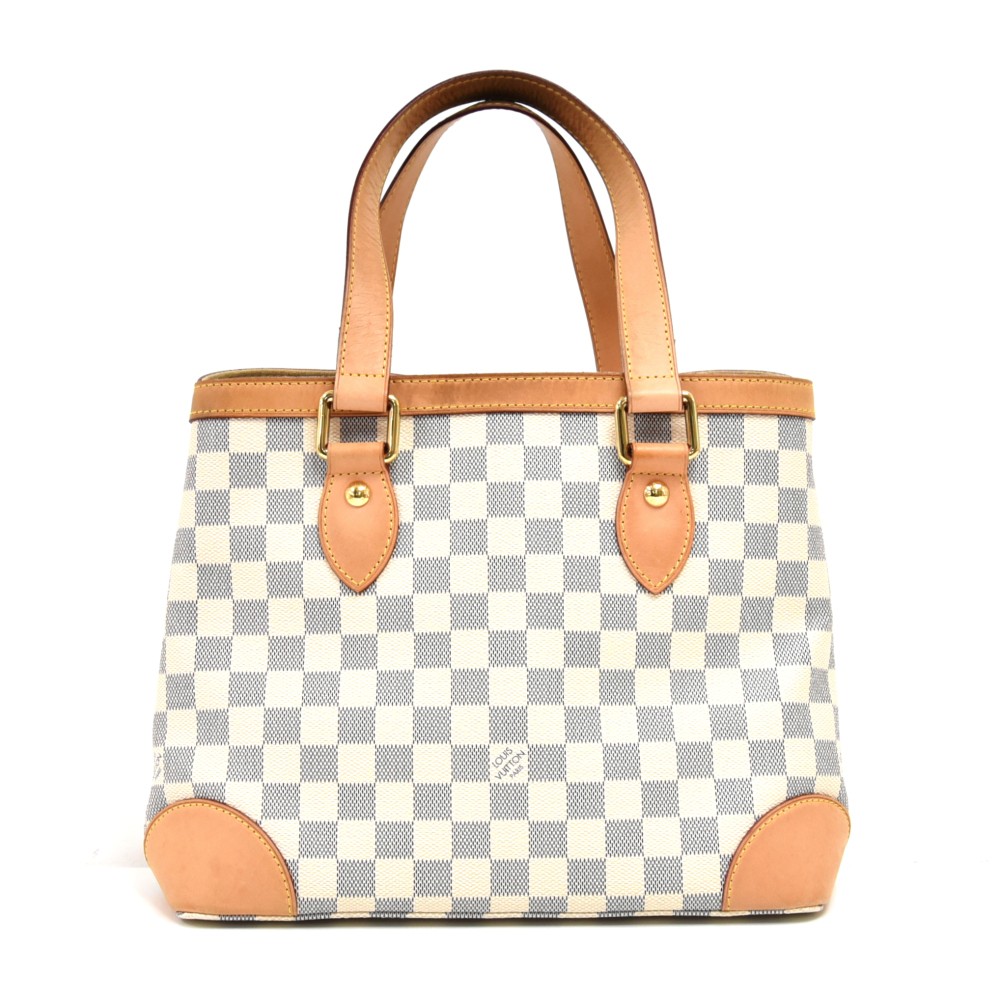 LV Hampstead PM Damier Azur Coated Canvas with Gold Hardware #OERU-3 –  Luxuy Vintage