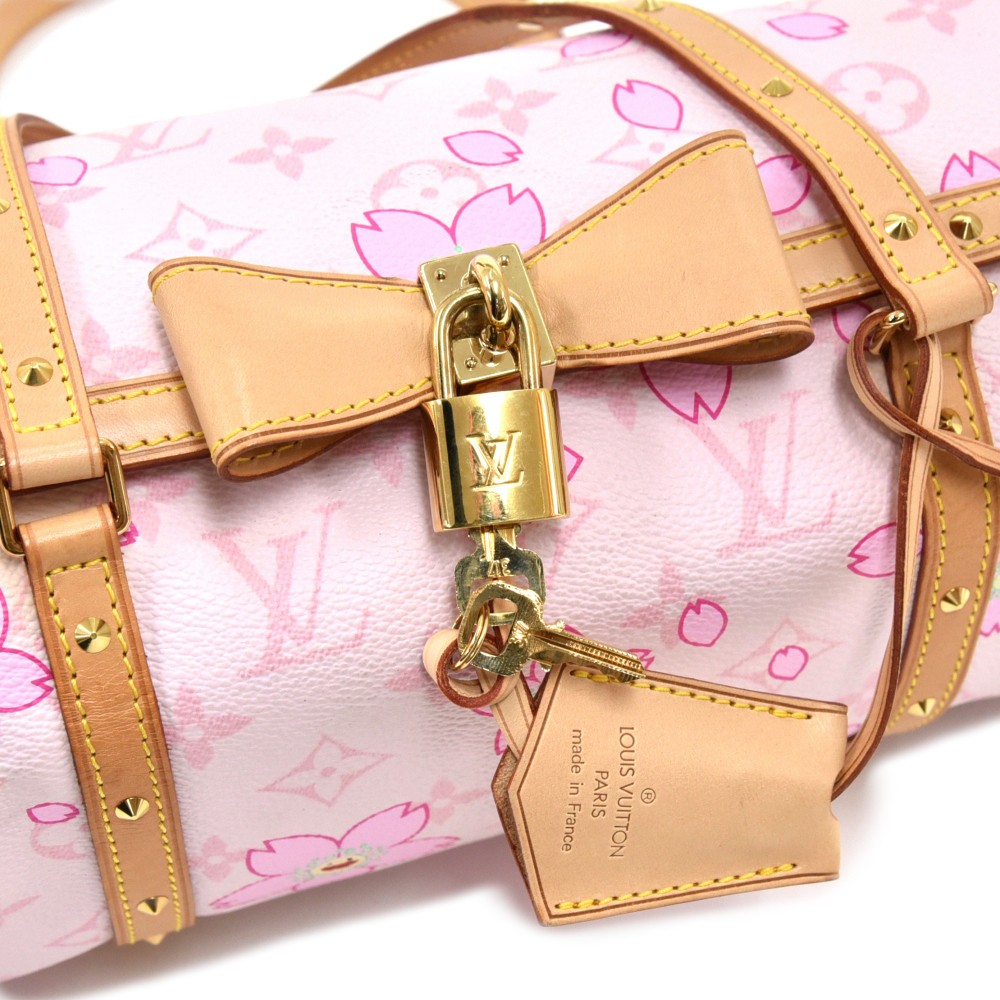 Louis Vuitton Papillon 30 Pink Monogram Cherry Blossom Canvas Multiple  colors Leather ref.484996 - Joli Closet