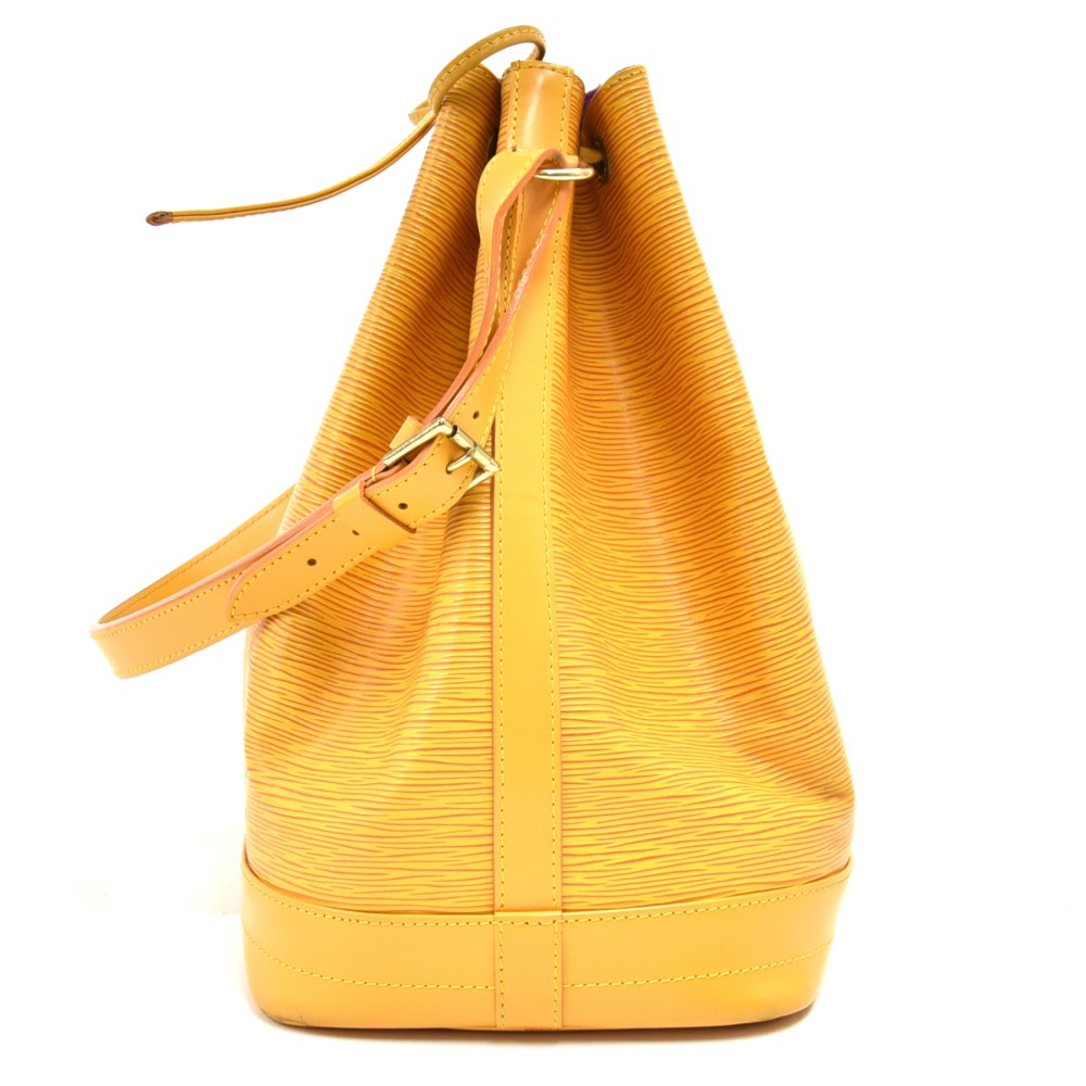 Louis Vuitton Yellow EPI Noe Bucket Bag