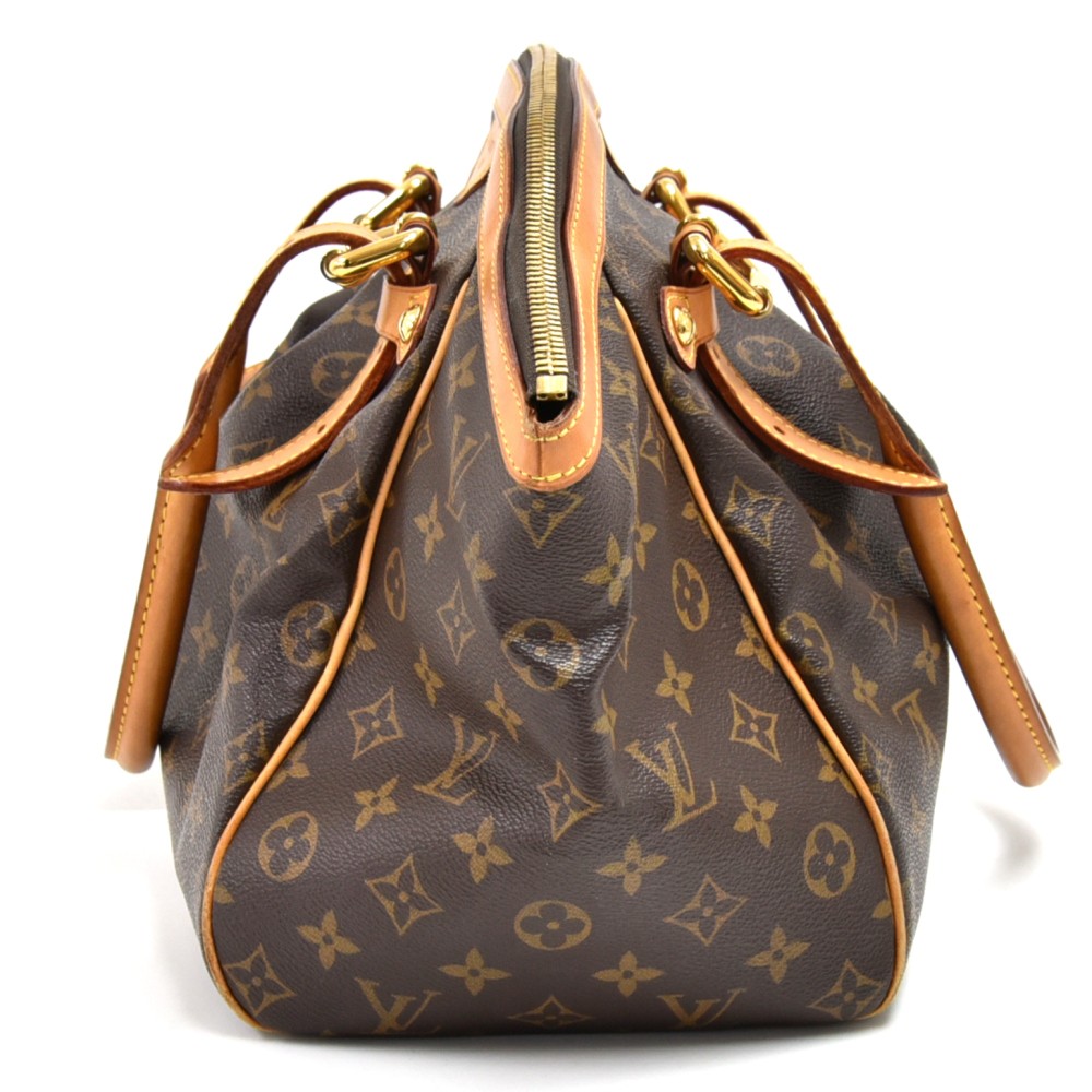 Louis Vuitton, Bags, Louisvuitton Tivoli Gm Monogram Leather Brown 2way  Shoulder Bag Handbag