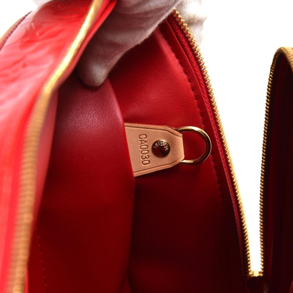 Réplica Louis Vuitton Monogram Vernis cinturón de cuero de 30 mm de ancho  rojo a la venta con precio barato en la tienda de bolsos falsos