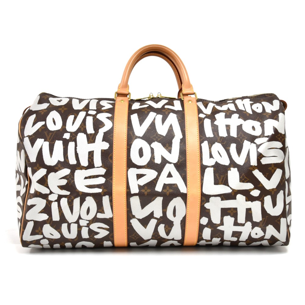 Louis Vuitton Louis Vuitton Stephen Sprouse Keepall 50 White Graffiti