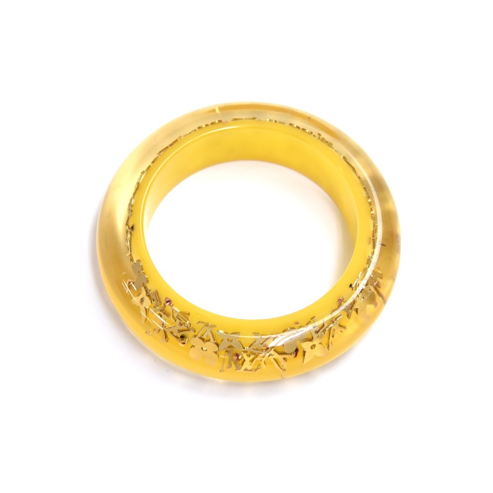 LOUIS VUITTON Resin Swarovski Medium Inclusion Bracelet PM Transparent  1252960