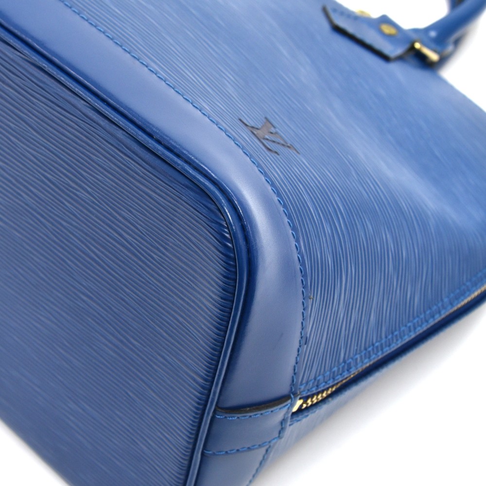 Louis Vuitton Alma Blue Leather Shoulder Bag (Pre-Owned) - ShopStyle