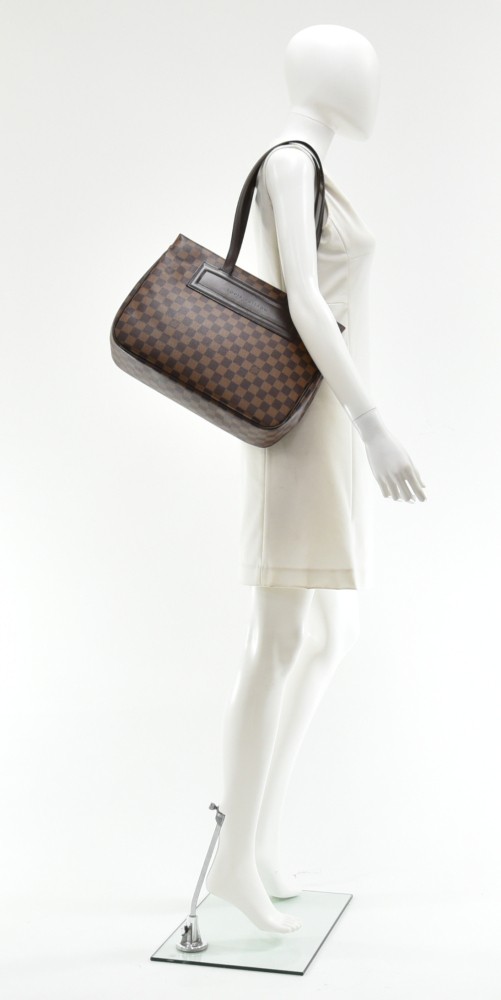Parioli cloth tote Louis Vuitton Brown in Cloth - 19243290