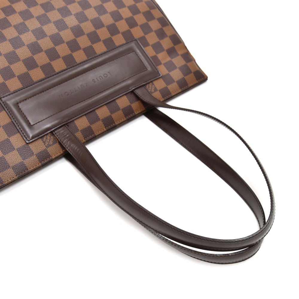 Vintage Louis Vuitton Parioli PM Brown Damier Canvas Shoulder Tote Bag