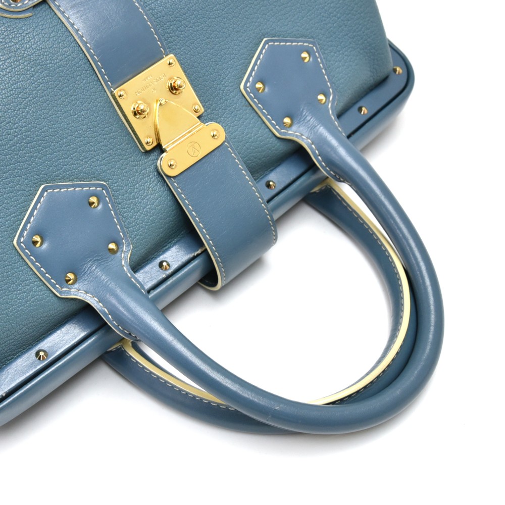 Louis Vuitton Blue Suhali Leather L'Ingenieux PM Bag - Yoogi's Closet