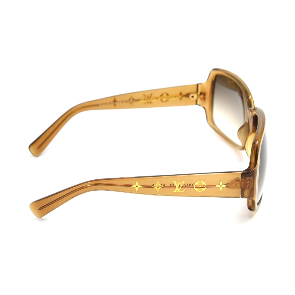 Louis Vuitton Gold Glitter Acetate Frame Audrey Sunglasses Z0766W - Yoogi's  Closet