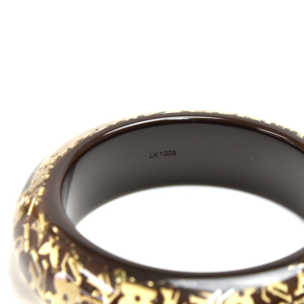 Louis Vuitton Crystal & Resin Narrow Inclusion Bangle - Clear, Brass Bangle,  Bracelets - LOU777379