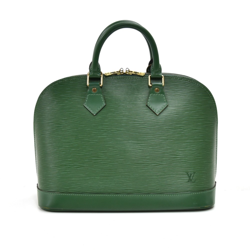 Louis Vuitton Vintage Louis Vuitton Alma Green Epi Leather Handbag
