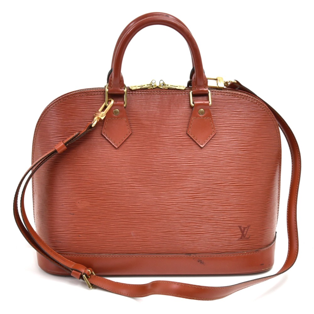 Louis Vuitton Kenyan Fawn Epi Leather Malesherbes Top Handle Bag