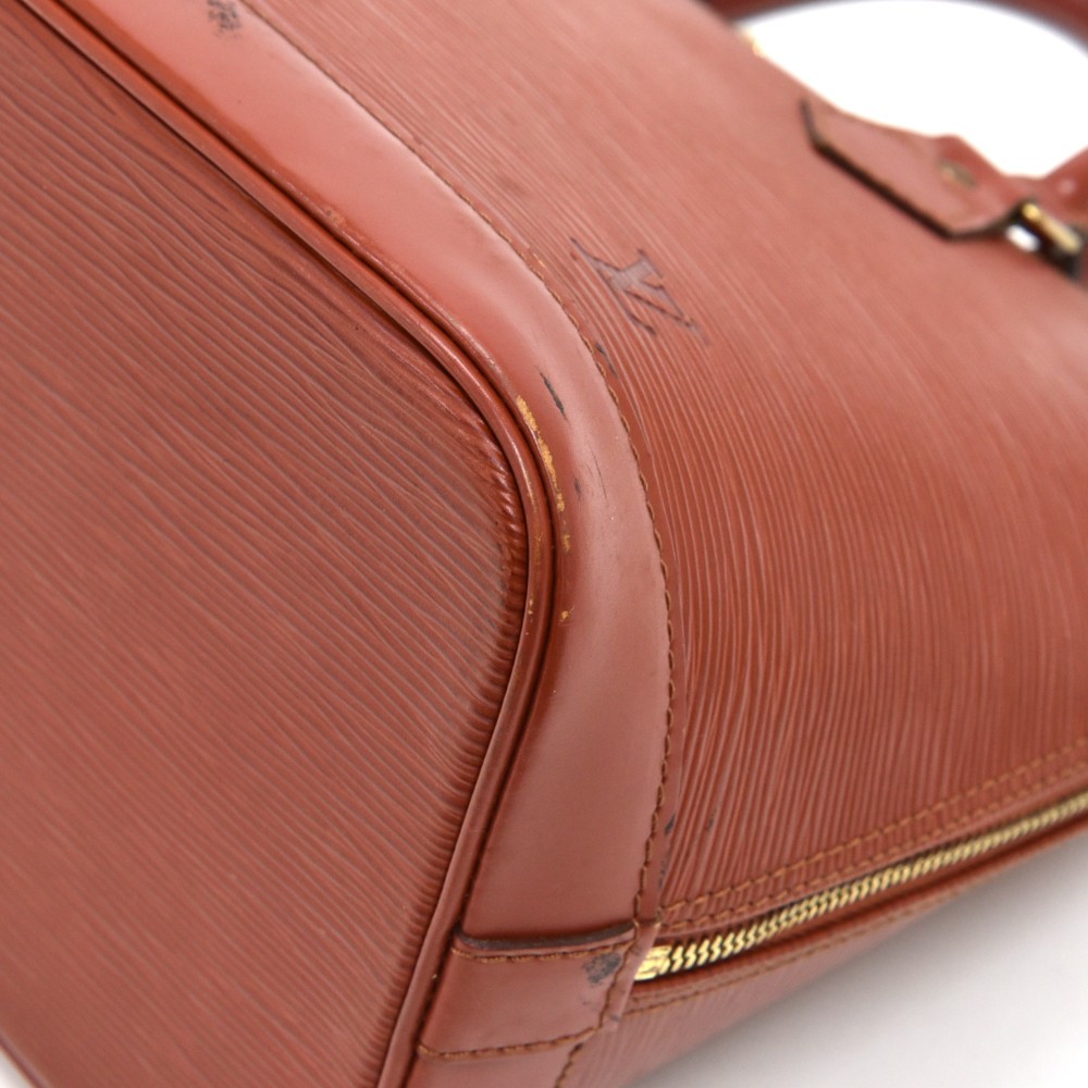 Louis Vuitton Brown EPI Leather Alma Kenyan Fawn Cognac 1LV82K