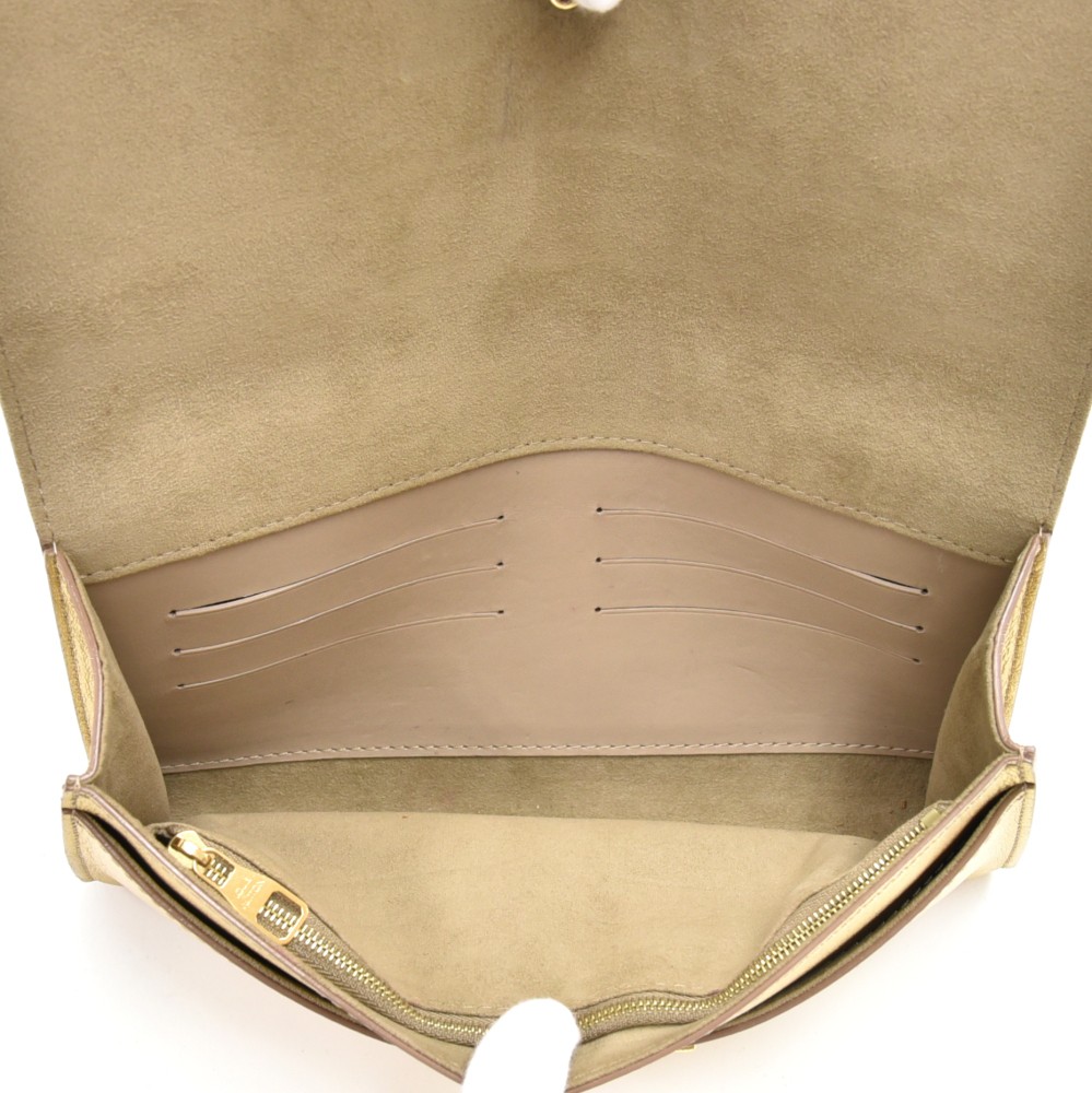 Louis Vuitton Gold Leather Louise Clutch at 1stDibs  louis vuitton gold clutch  bag, gold louis vuitton clutch, gold lv clutch