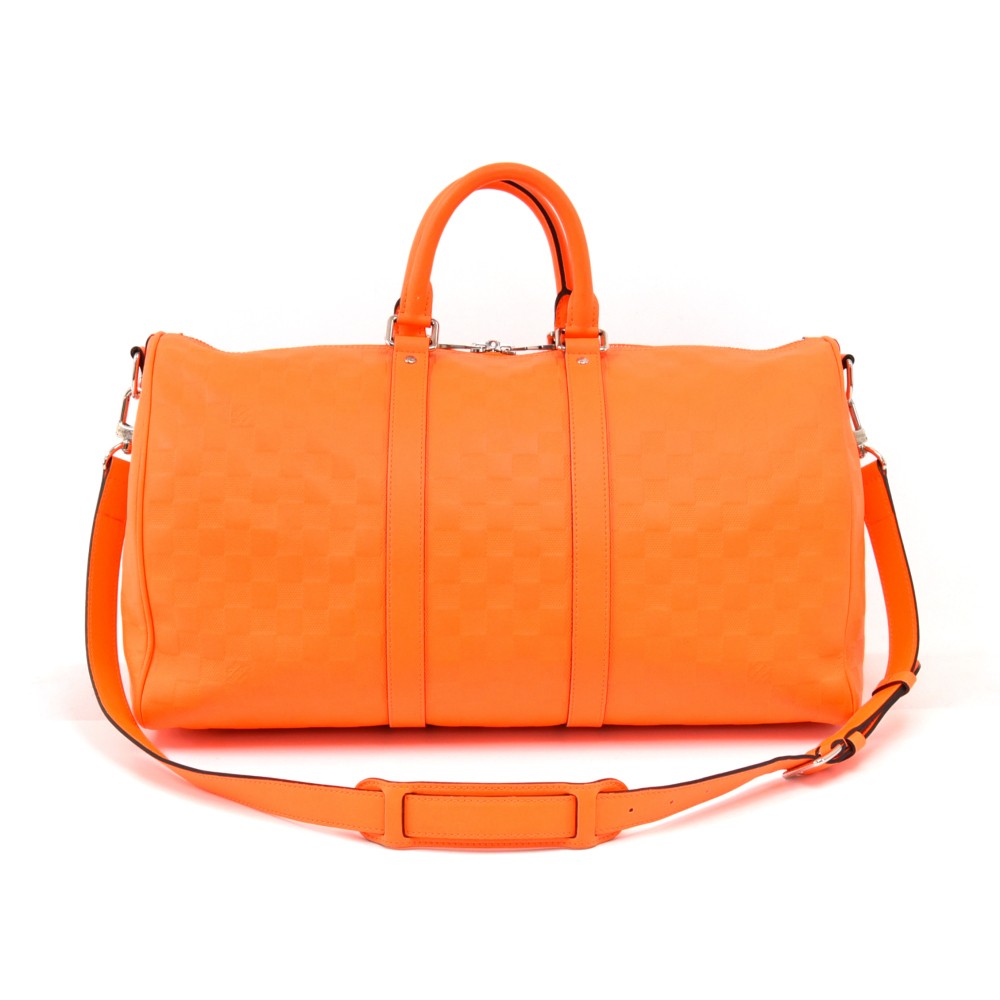 LOUIS VUITTON Louis Vuitton Damier Challenge Cover Tote Bag Large Shoulder  Orange N41243