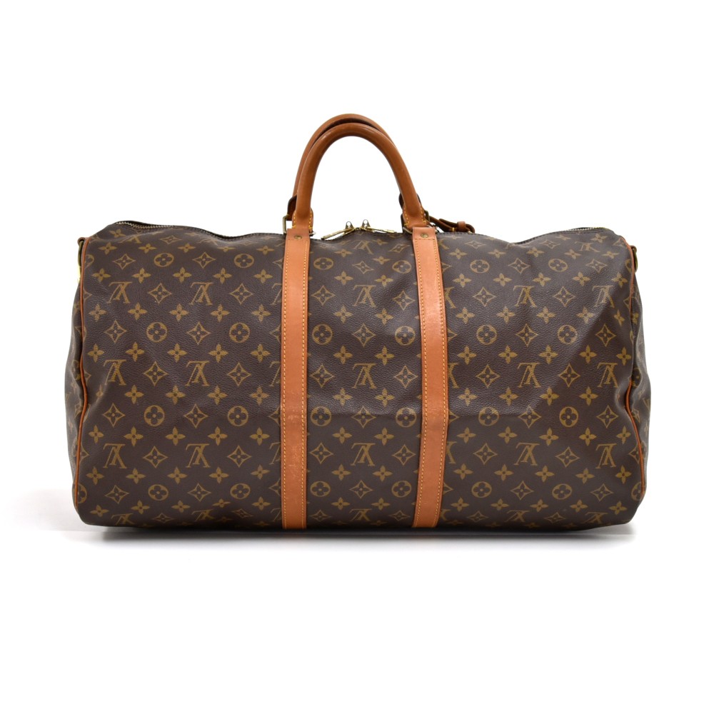 Pre-Owned Louis Vuitton Keepall Bandouliere NoStrap 55 Monog 