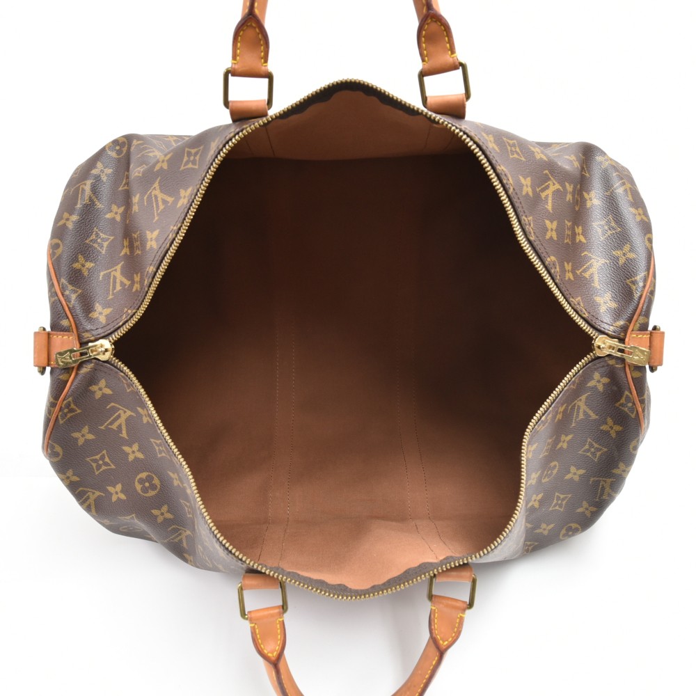 Handbag Louis Vuitton Keepall Bandouliere 55 Monogram 123010086